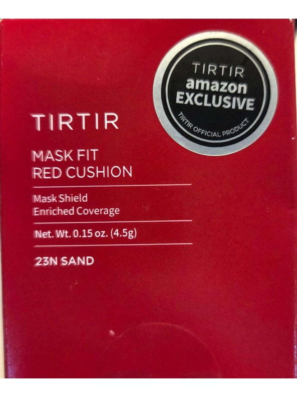 Tirtir Mask Fit Red Cushion 23N Sand Enriched Coverage Mask Shield